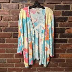 Vintage SIGRID OLSEN Sport 3/4 Sleeve  Cardigan